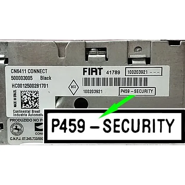 M-code Senha Rádio Fiat Palio/ Siena/ Sporting Envio Rápido