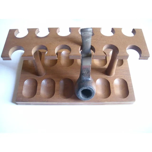 Base O Porta Pipas De Madera De Nogal