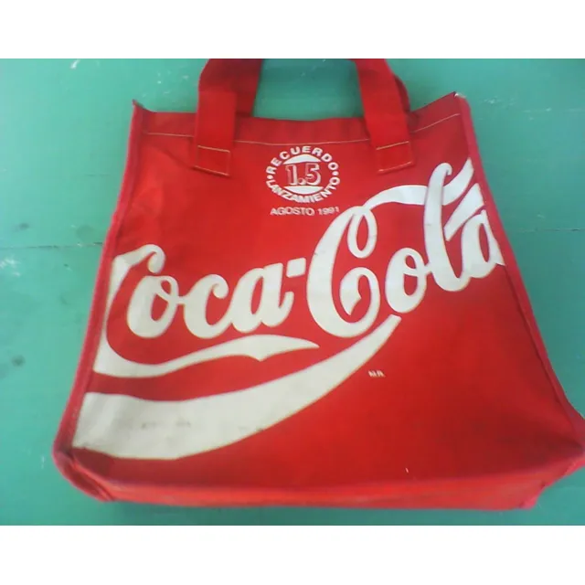 Coca Cola-bolso Lona Plast Recuerdo Lanzamiento Env 1.5 1991