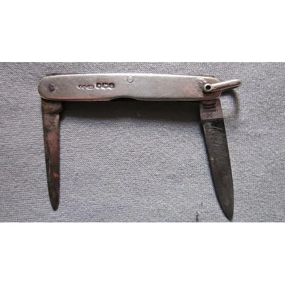 Navaja Alemana De Plata 900 Solingen