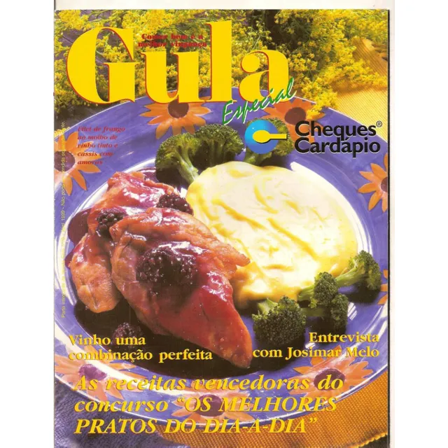 Gula - Fascículo Gula Especial Cheques Cardápio