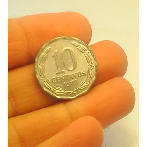Moneda 10 Centavos, Chile, 1978 Alumino