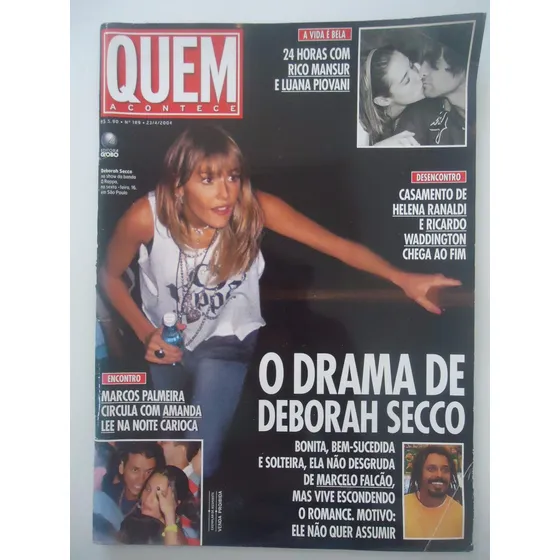 Quem Acontece #189 Ano 2004 Deborah Secco E Marcelo Falcão