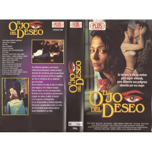 El Ojo Del Deseo Vhs Innocent Obsession Belle Avery Ellen Bl