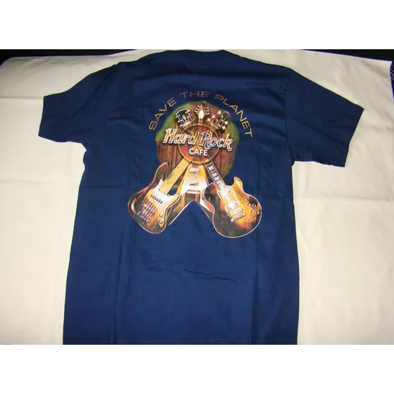 Franela Nueva Original Hard Rock Talla M Color Azul Oscuro