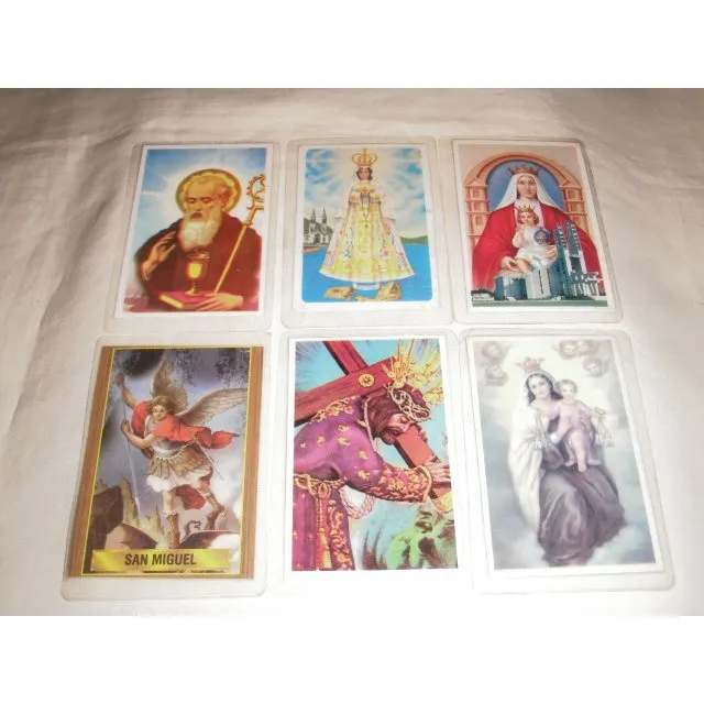 Estampas Religiosas  Plastificadas Con Oración X 100
