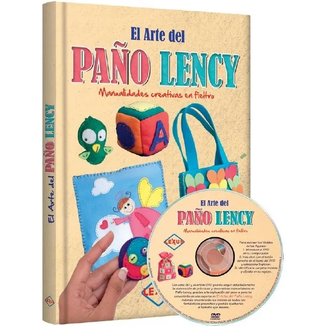 Libro Manualidades En Fieltro El Arte Del Paño Lency + Cd