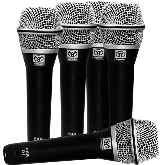 Kit Microfone Superlux Pra-d5 Para Bateria