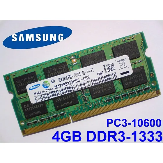 Memória Samsung Ddr3 4gb 1333mhz Pc3 10600s Para Notebook