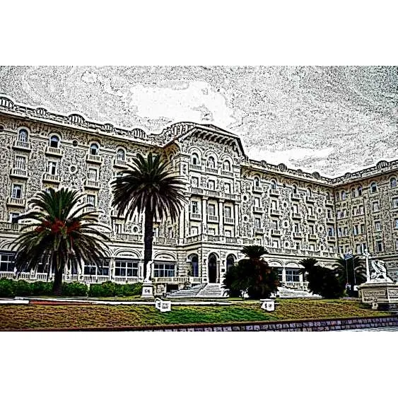 Hotel Argentino Casino Piriapolis - Lámina 45 X 30 Cm.