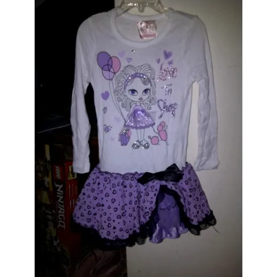 Bello Conjunto Con Leggings Y Tutu Fashion Talla 5