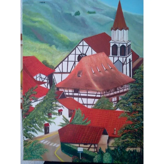 Cuadro Oleo 0.90 X 0.60 - Artista Mirian Flores Calles