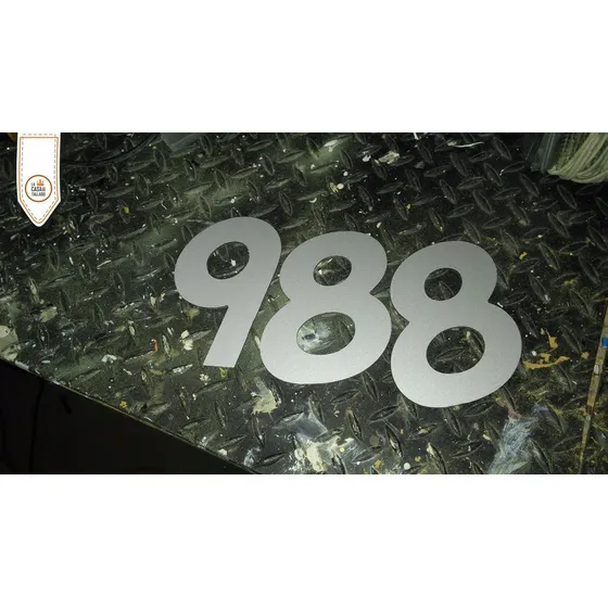 Numeros Y Letras De 10 Cm En Aluminio