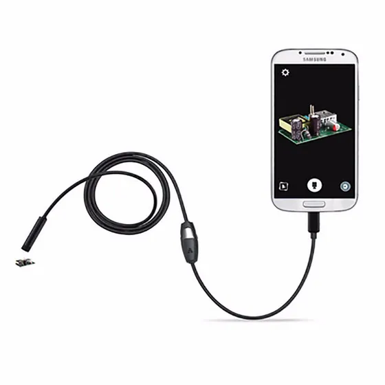 Camara Endoscopio Para Celular O Pc, 2mts, 7mm, 6 Led, Usb