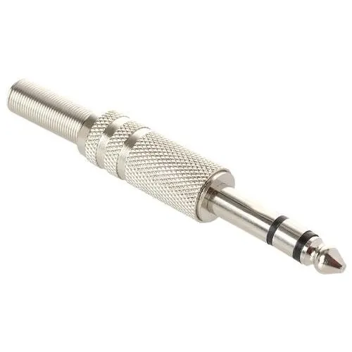 20 Plug De Audio De 6,3 Mm, Estéreo, Metálico