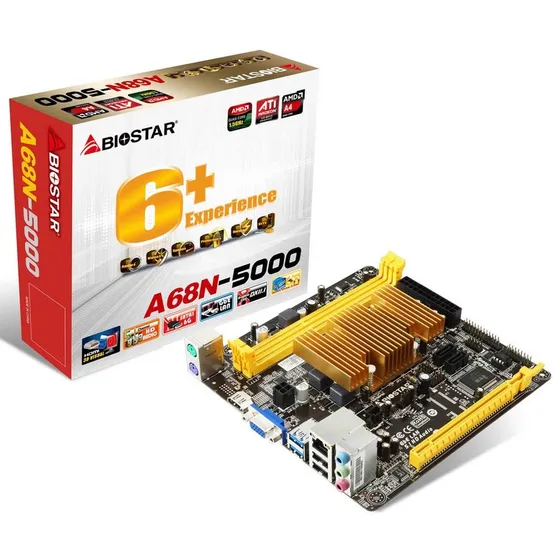 Placa Madre Biostar A68n-5000 Atx Con Cpu Amd A4 Quad-core