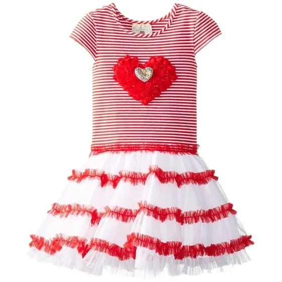 Hermoso Vestido Para Niñas Con Gran Tutu Talla 2