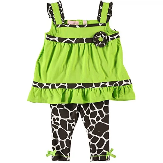 Bello Conjunto Para Niña Animal Print Talla 5