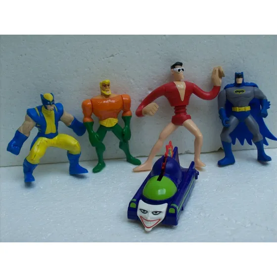 Brinquedo Antigo Mc Donald Bonecos Marvel Batman Lote C/05