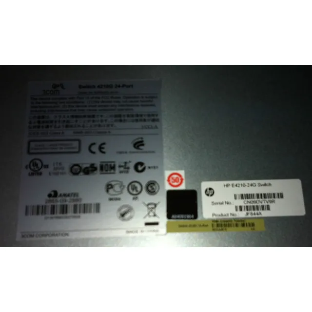 Hp Jf844a E4210-24g 24-ports Giga Switch (3com 3crs42g-24-91