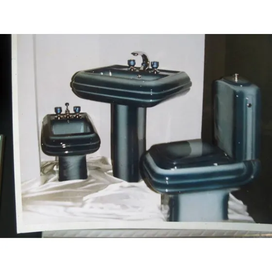 Sala De Baño Serie Katia Azul Difuminado - 3 Piezas