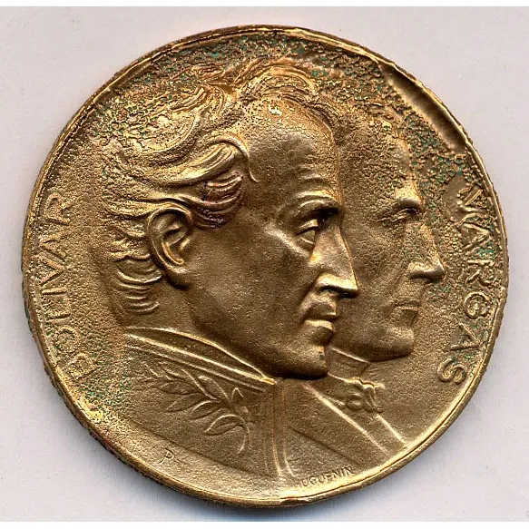 Medalla Bolivar - Vargas 1955 Anverso Y Reverso