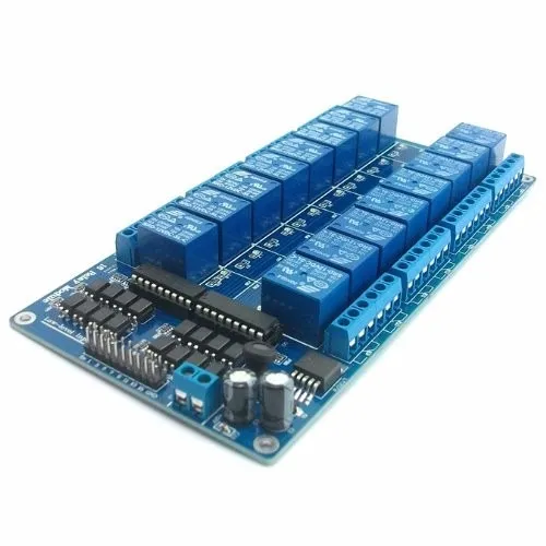 Módulo Relé 16 Canais 12v Com Optoacoplador Para Arduino !!!