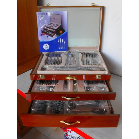 Juego De Cubiertos Acero Inox. 113 Piezas. Importado Nuevo!!