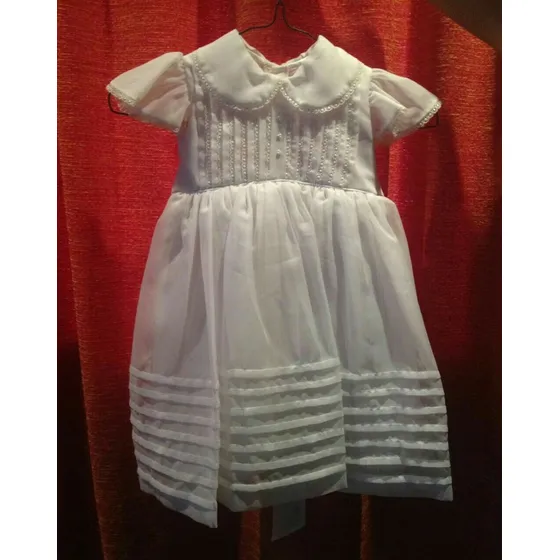 Vestido De Bautizo Para Niña Entre 6 Y 9 Meses De Edad