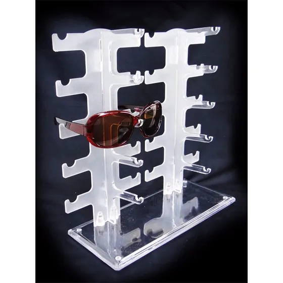 Exhibidor 10 Pares De Lentes Gafas Acrilico Blanco Suxes Sas