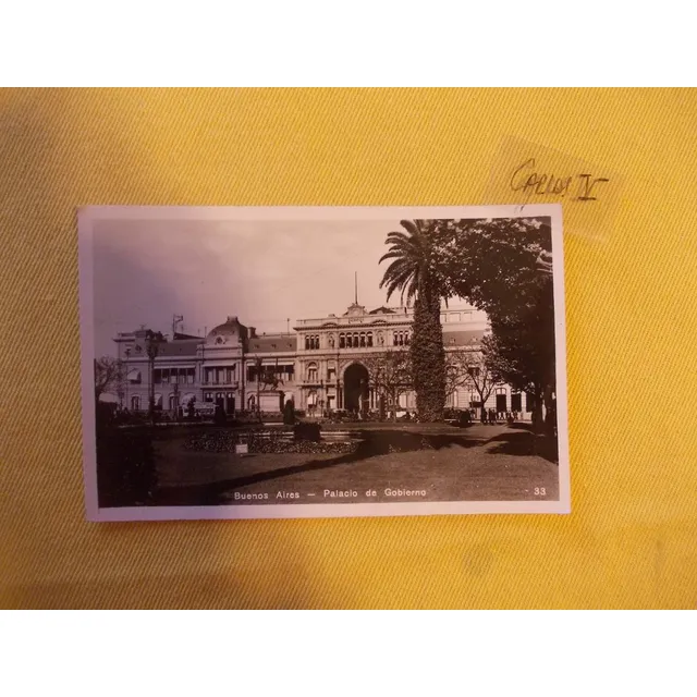 2546-postal  Bs. As., Palacio Gobierno Nº33 S/ Circ.
