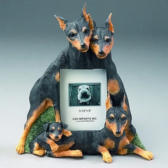 Porta Retrato Perro Pinscher Miniatura , Tamaño 9 X 13 Cms