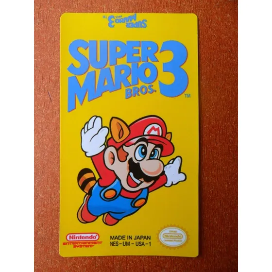 6 Labels - Etiquetas Super Mario Bros 3 - Nes