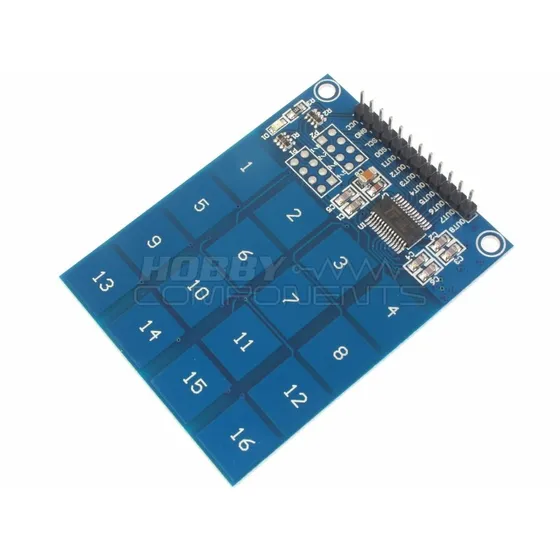 Teclado Capacitivo 16 Teclas Ttp229 I2c Gng Atmega Arduino