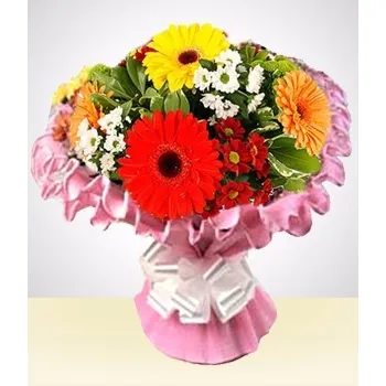 Ramo Gerberas, Flores Y Mas !! Entrega Sin Cargo Capital