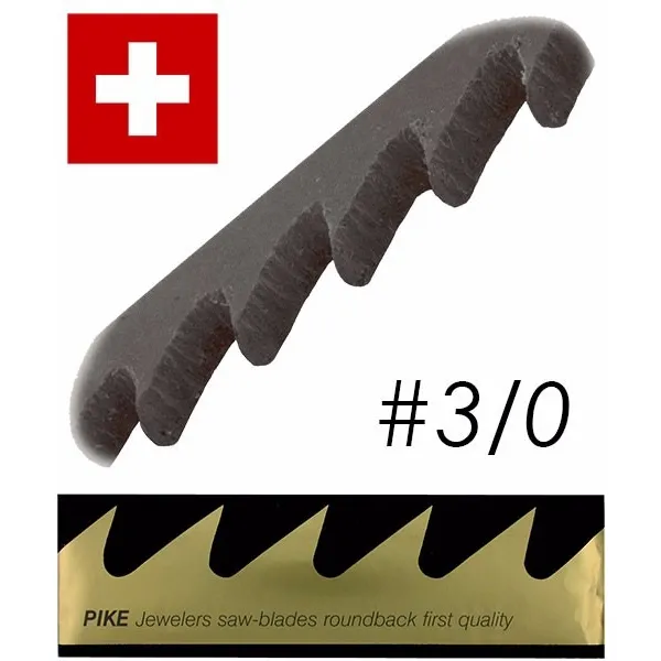 Pelos Seguetas Joyería Marca Pike 3/0 Por 3 Docena