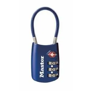 Master Lock Tsa 4688dblu Aceptado Cable De Bloqueo De Equipa