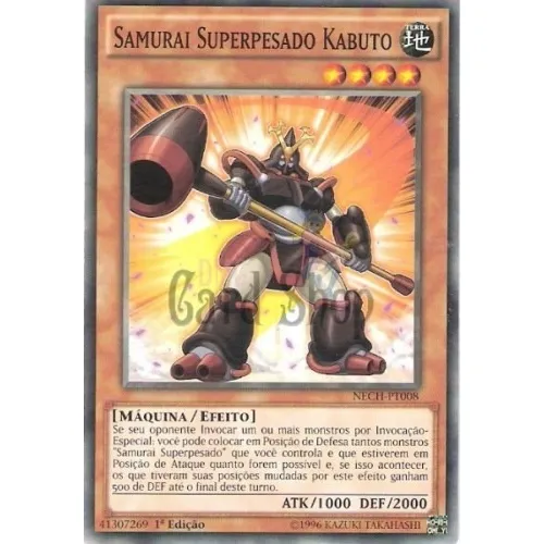 Yu-gi-oh Samurai Superpesado Kabuto - Comum Frete Incluso