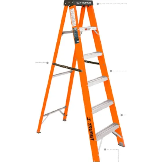 Escalera Tipo Tijera De Fibra De Vidrio Truper Oferta 100224