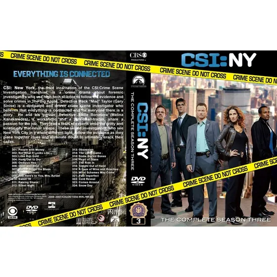 Csi Ny- As 9 Temporadas Dubladas Com Caixinhas E Encartes