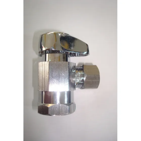 Llave De Arresto Metalica Cromada 1/2  X 3/4  Hq Osmosis Inv