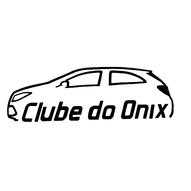 Adesivo Decorativo Parabrisa Carro Club - Clube Do Onix