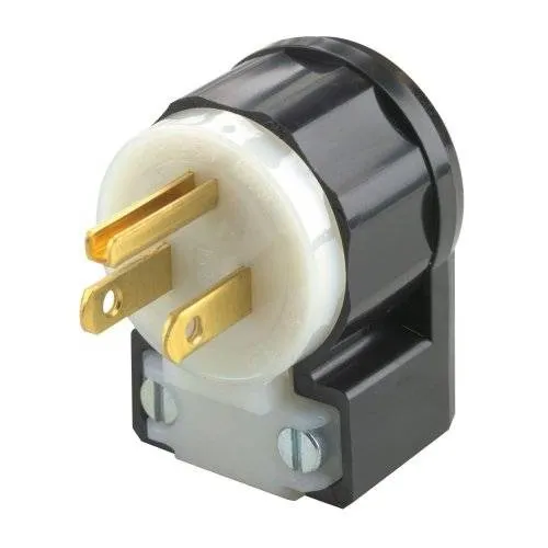 Leviton 5266-ca De 15 Amperios 125 Voltios Enchufe En Ángulo