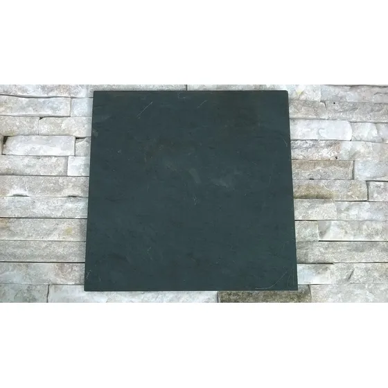 Piedra Natural Ardosia Negra Tamaño 40 X 40 Cm