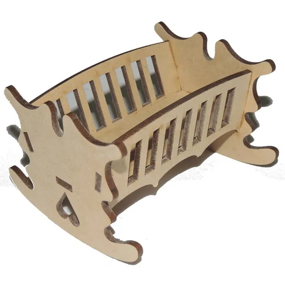 Cuna Fibrofácil Mdf Souvenir Nacimiento Babyshower X25u