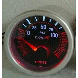 Reloj Presion Aceite Type R Eléctrico Smoke Ahumado Jdm