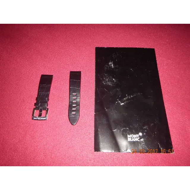  Pulsera Piel Cocodrilo Original Reloj Montblanc 
