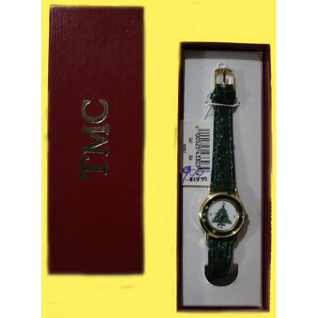 Reloj De Dama Motivo Navideños  Nuevo