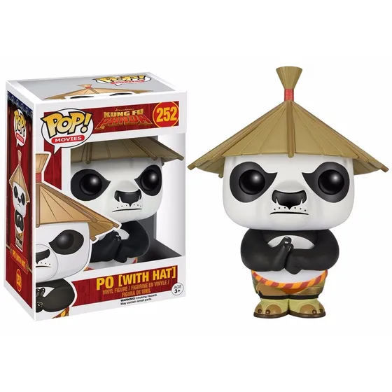 Kung Fu Panda Po (with Hat) Funko Pop Boneco