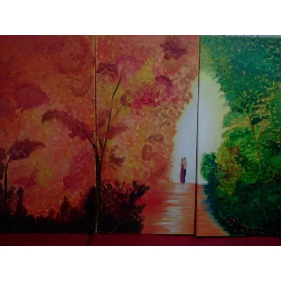 Cuadro Oleo 0.90 X 0.60 - Artista Mirian Flores Calles